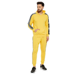 Haute qualité sport tissu doux hommes coton pantalons de survêtement et sweat à capuche 2 pièces ensemble survêtements pour hommes Jogging - Product Image 5