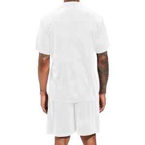 Derniers modèles de survêtements de style grande taille à logo personnalisé pour hommes jogging en velours pour hommes jogging ensemble deux pièces survêtement en velours pour hommes - Product Image 4