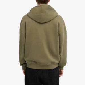 Logo personnalisé de haute qualité 100% coton sweat à capuche surdimensionné poids lourd sérigraphié jogging sweats à capuche pour hommes fermeture éclair complète - Product Image 3