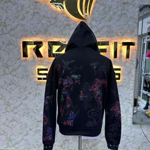 Nouveau prix chaud qualité supérieure la plus demandée fermeture éclair sweat à capuche bouffée imprimé fabriqué en usine pas cher sweats à capuche hommes sweats à capuche - Product Image 6