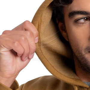 Nouveauté en promotion : Sweat à capuche décontracté pour homme, 100 % coton respirant, doublure polaire, personnalisable - Product Image 3