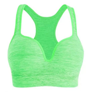 Sujetadores deportivos para mujer, para pechos grandes, para correr y yoga, a prueba de golpes, transpirables, sin aros, con efecto de realce, cintura elástica, color liso, elasticidad en cuatro direcciones - Product Image 5