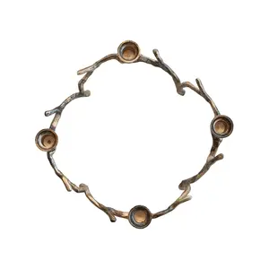 Porte-bougie artisanal de luxe pour décoration exclusive, style inspiré de la nature, porte-bougie pour événements, fabriqué par Zahid Exports - Product Image 4