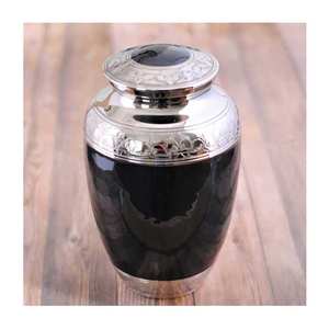 Hand Crafted Cremation Urns For Human Ashes Funeral Urn For Human White Brass Urn Cremation Made In India With High Quality - Product Image 6