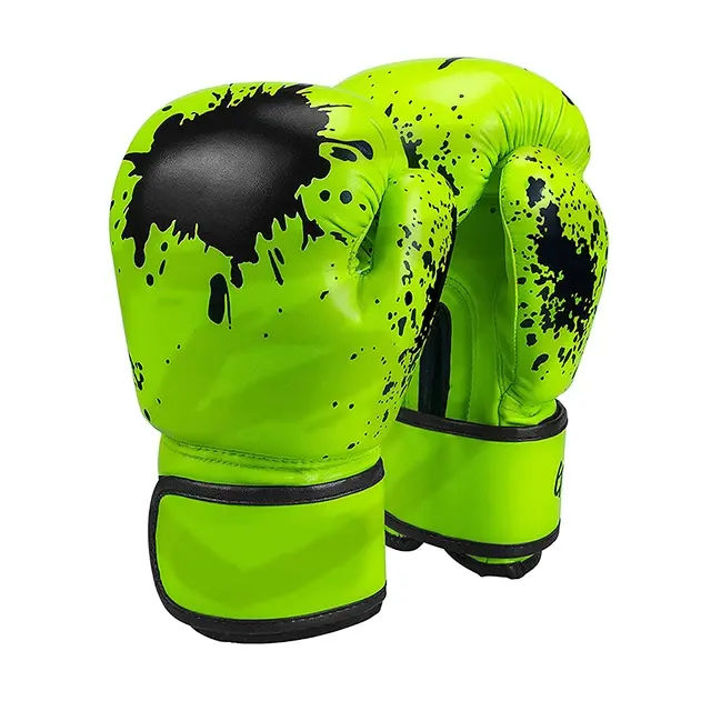 Professional fighting leather boxing stuff 12 oz heavy bag punching sparring gloves equipment custom training pu boxing gloves