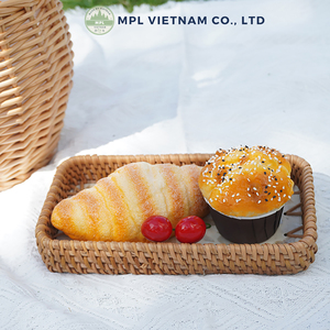 Bandeja Decorativa de Mimbre Tejido Estilo Vintage Otoñal, Ecológica y Duradera, con Asa, Multifuncional, para Almacenamiento de Frutas y Joyas - Product Image 5