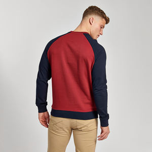 Sweat-shirt décontracté pour homme en coton 100% à épaules tombantes, imprimé numérique à blocs de couleur, vente en gros OEM personnalisée - Product Image 2