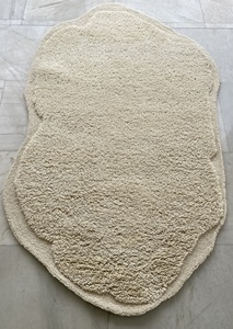 Vente chaude élégant blanc fait à la main en laine tapis tufté à la main non teint naturel pour décors et intérieurs coupe et forme de pile de boucle - Product Image 5