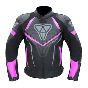 Chaqueta de moto de cuero para Mujer | Elegante chaqueta de motorista aprobada por CE | Chaqueta de montar duradera para seguridad - Product Image 1