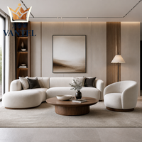 Ensemble de meubles de salon Vantel Modern Villa, canapé modulaire sur mesure, table basse pour projet de design d'intérieur complet