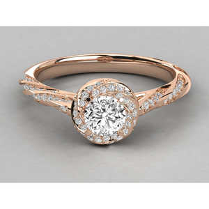 Bague solitaire en or 10 carats avec diamant de laboratoire - Product Image 6