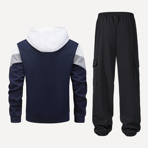 Ensemble de survêtement sportif pour homme, survêtement de qualité, costumes d'automne, 2 pièces, sweat-shirt + pantalon, tenue de sport, vêtements de mode masculine, survêtement à capuche - Product Image 6