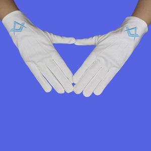 High Quality Masonic gloves for church masonic gloves masonic gloves 100% cotton - Product Image 6