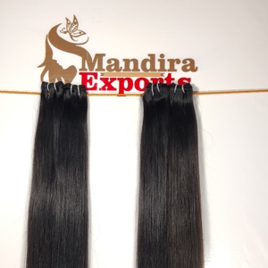 100% indien non traité crépus paquet droit cuticule crue aligné vierge noir soyeux Extensions de cheveux humains pas cher cheveux humains - Product Image 5