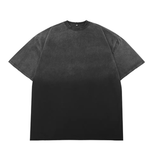 T-shirt unisexe délavé à l'acide, 100% coton, séchage rapide, écologique, style vintage streetwear, tissu French Terry, prix avantageux - Product Image 4