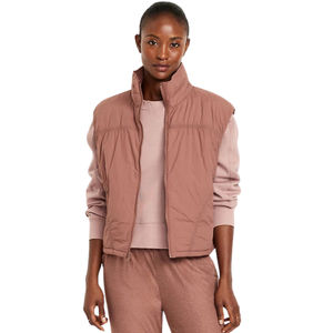 Gilet matelassé décontracté à capuche pour femmes, grande taille, sans manches, fermeture éclair, chaud, hiver, nylon, personnalisable, prix de gros - Product Image 1