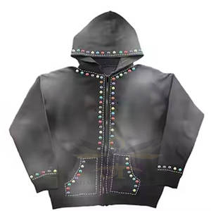 Venta caliente Chándal de diamantes de imitación con detalles brillantes Chándal de diamantes de imitación Traje de dos piezas Proveedor al por mayor - Product Image 2