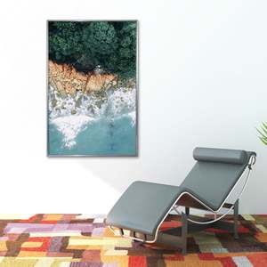 Modern Silver <b>A2</b>/A4 Size Metal Photo <b>Frame</b> 61 X 91.5 cm Square <b>Poster</b> <b>Frame</b> Decorative Wood and Glass Material - Product Image 2