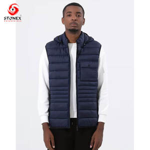 Chaleco Acolchado Informal Personalizado para Hombre, con Cremallera, Ligero, Abrigado para Invierno, Sin Mangas, Cortavientos, con Diseño de Logotipo Personalizado, Servicio OEM - Product Image 1