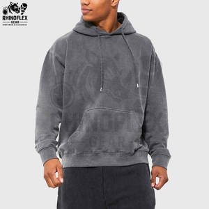 Nouveauté : Sweat à capuche en molleton délavé à l'acide, séchage rapide, grande taille, respirant, 100 % coton, fabriqué au Pakistan, en promotion - Product Image 3