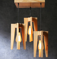 Prix de gros Abat-jour antique moderne fait à la main écologique couverture en bois naturel abat-jour suspendu pour Restaurant hôtel maison