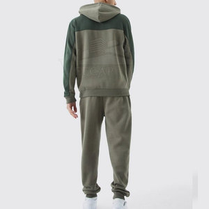 ชุดวอร์มผู้ชายผ้าฝ้าย 100% แบบสั่งทำพิเศษ ทรงโอเวอร์ไซส์ คุณภาพสูง ดีไซน์สตรีทแวร์สำหรับฤดูหนาว ระบายอากาศได้ดี แห้งเร็ว สวมใส่สบาย - Product Image 2