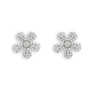 Offre spéciale Hip Hop bijoux 925 argent Sterling VVS Lab Grown diamant boucles d'oreilles fleur boucle d'oreille bijoux fins - Product Image 2