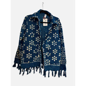 Embroidered <b>Velvet</b> Quilted Hooded Bomber <b>Jacket</b> Winter Coat for <b>Women</b> - Product Image 3