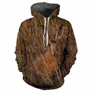 Jersey de lana de camuflaje grande de otoño e invierno para hombre, sudadera deportiva holgada y relajada con cordón, nuevo suéter de estilo deportivo - Product Image 3