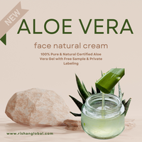 Gel d'aloe vera biologique naturel de haute qualité pour le visage et le corps, hydratant, apaisant, réparateur de la peau, anti-brûlures solaires, relaxant, pour tous types de peau