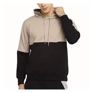 เสื้อฮู้ดโอเวอร์ไซส์ของผู้ชายทันสมัย-ผ้าหนาอบอุ่นสไตล์สตรีทแวร์แบบสวมหัวพร้อมฮู้ดสายรูดเหมาะสำหรับชุดฤดูหนาว - Product Image 1