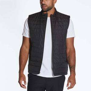 Chaleco acolchado fino con capucha para hombre, cómodo abrigo de lona, impermeable, transpirable, con logotipo personalizado, cálido para invierno, servicio OEM/ODM - Product Image 3