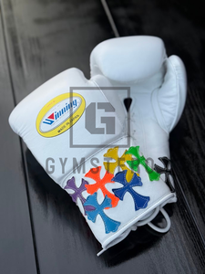 Guantes de Boxeo de Primera Calidad, Cuero Vacuno Genuino, Transpirables, Dedos Completos, Correa de Muñeca Ajustable, Agarre Firme - Product Image 4