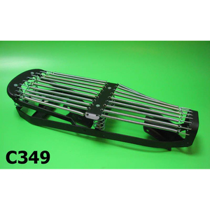 Asientos Dobles de Cuero con Soporte Trasero para Motocicletas Lambretta LI Special SX DL Serveta - Product Image 1