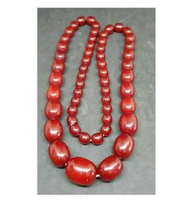 Collier de perles en résine à la mode fait à la main à partir de pierres en résine à vendre en vrac de l'Inde collier en bois de résine en gros - Product Image 3