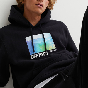 Custom Printed Logo Men's Oversize Pullover Hoodies 100% Cotton Long Sleeve Streetwear for Winter Embroidered Men's Streetwear - Product Image 6