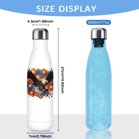 Bouteille d'eau isotherme réutilisable en métal inoxydable en forme de cola, souvenir de la célébration du 250e anniversaire de la drapeau américain, modèle 2026, vente chaude
