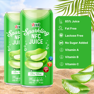 Bebida de Jugo Carbonatado de Aloe Vera con Gas NFC 330ml Sin GMO - OEM ODM Personalizable Bebidas al por Mayor Muestra Gratuita Disponible - Product Image 5