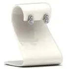 Pendientes de Plata de Ley con Diamantes de Moissanita Blancos Reales Vvs1 de 4 Ct, Calidad AAA+, Modelo Cus-Jew37 - Product Image 2
