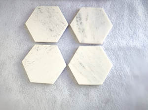 Posavasos de piedra de lujo Posavasos de mármol para bebidas Diseño personalizado Redondo blanco negro verde piedra mármol Precio más bajo - Product Image 6