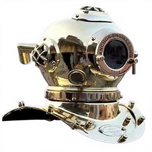 Casco de Buceo Miniatura, Modelo U.S. Navy Mark V, Vintage, Hecho a Mano en Latón Sólido - Product Image 2