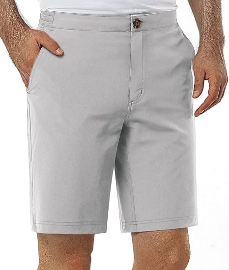 Mens Golf Shorts 9 inch Inseam Quick Dry Elastic Waist Classic-Fit Dress  Shorts Hiking 95% Polyester, 5% Spandex| Alibaba.com