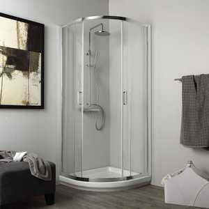 ลิมา ชุดห้องอาบน้ำกระจกโค้งมน 80x80 ซม. กระจกใสกึ่งวงกลม 4 มม. - Product Image 2