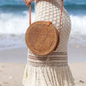 Fabrication vietnamienne Sac à main en rotin Prix le plus bas Sac en rotin pour femmes Sac à main tissé à la main Grossiste FBA Amazon - Product Image 3