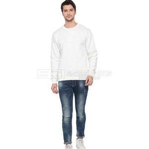 Sudaderas al por Mayor con Logotipo Personalizado, Sudaderas de Cuello Redondo con MOQ Bajo, Logotipo Bordado, Sudaderas de Algodón Afelpado - Product Image 3