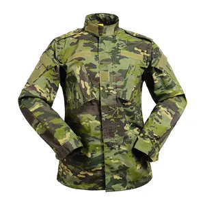Bán Buôn Chất Lượng Cao Ngụy Trang Đồng Phục Polyester Cotton Quần Áo Màu Xanh Lá Cây Camo Acu Đồng Phục - Product Image 3