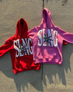 Sudadera con capucha lavada Vintage de diseño personalizado, Jersey de algodón 100% multicolor con estampado holgado, forro polar de alta calidad para invierno - Product Image 1