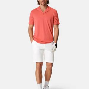 ผ้าถักสำหรับเล่นกอล์ฟแขนสั้นลายทางสำหรับผู้ชายผ้าถักแบบแห้งเร็วและระบายอากาศได้ดีออกแบบโลโก้ได้ตามต้องการ - Product Image 3