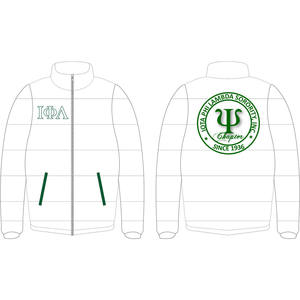 Iota Phi Lambda transpirable de secado rápido 2024 chaqueta acolchada con capucha de calidad superior al por mayor personalizar chaqueta acolchada - Product Image 2