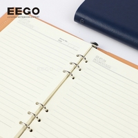 Fabricant de carnets à anneaux A5 de luxe à couverture rigide, à ouverture à plat, impression personnalisée des pages, carnets à feuilles mobiles en vrac